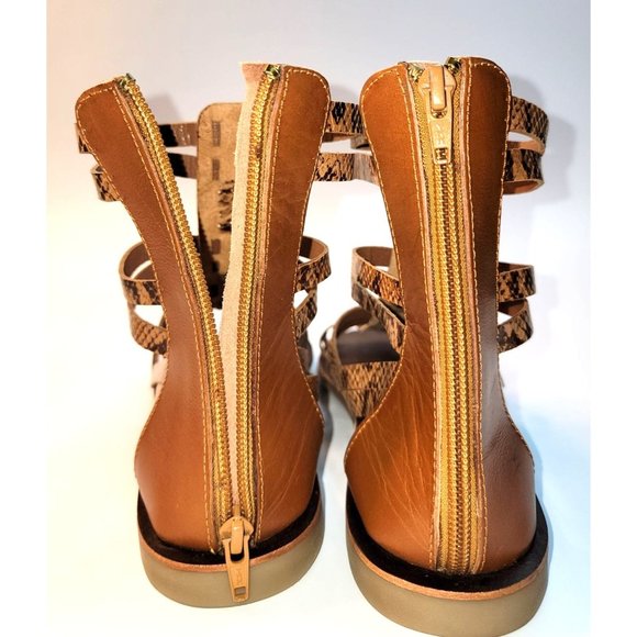 New Very Volatile Los Angeles Women's Gladiator Sandals Zipper Back Made In Indi - Picture 9 of 12
